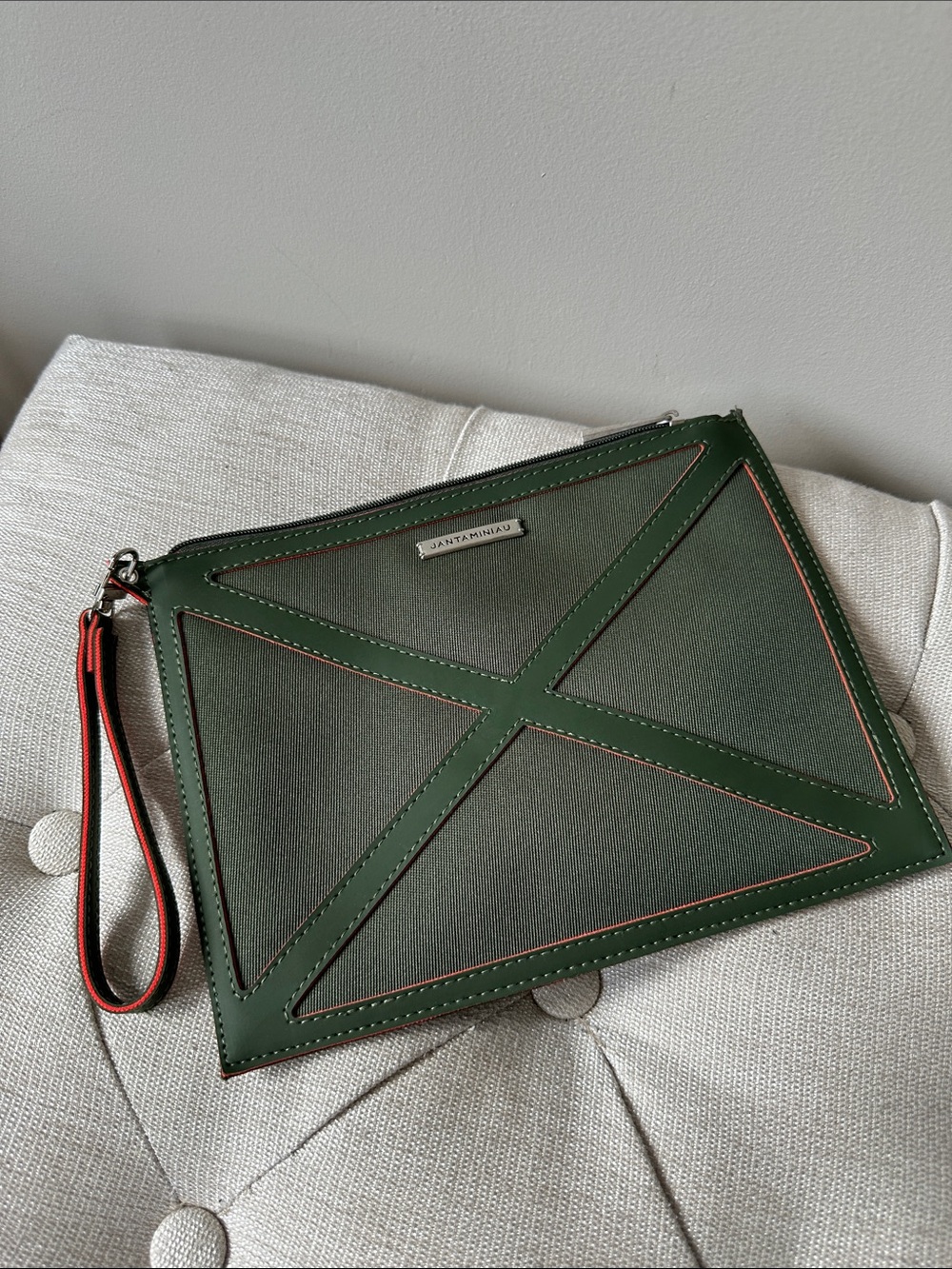 Jantaminiau / KLM Airlines Collab Zip Pouch Wristlet